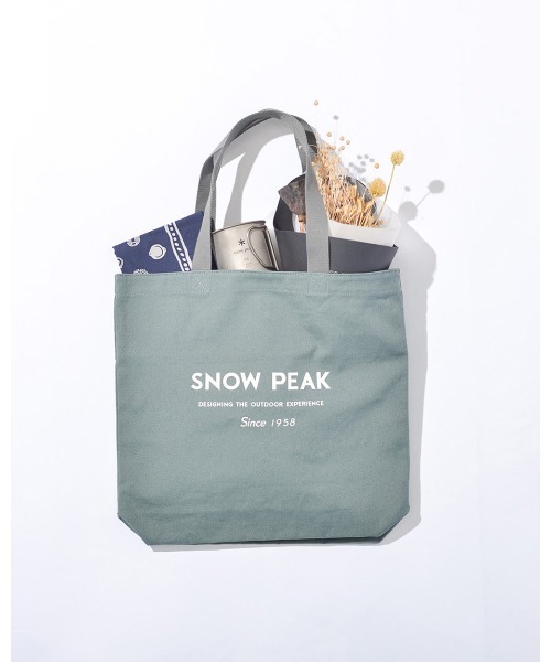 Snow Peak（スノーピーク）の「SP Canvas Market Bag/ オンライン限定（トートバッグ・レディース・グレー/グリーン系その他/ブラック系その他・FREE）」の6枚目の写真