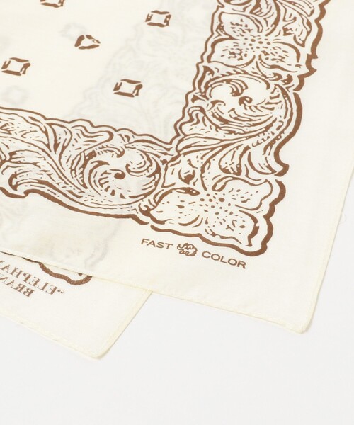 BEAMS（ビームス）の「ELEPHANT BRAND / バンダナ（バンダナ/スカーフ・メンズ・ベージュ/ブラック/オフホワイト/ネイビー・ONE SIZE）」の7枚目の写真