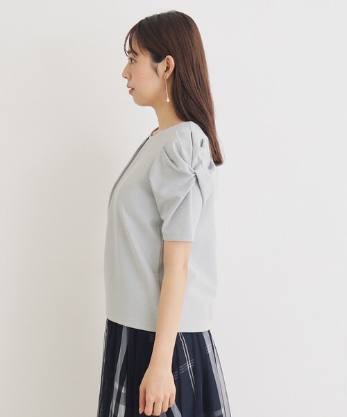 セール】タックスリーブトップス【洗濯機洗い可】（Tシャツ