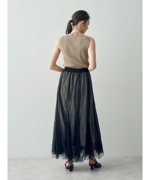 YECCA VECCA（イェッカヴェッカ）の「チュールマーメイドスカート（スカート・レディース・アイボリー/ブラック・FREE）」の16枚目の写真
