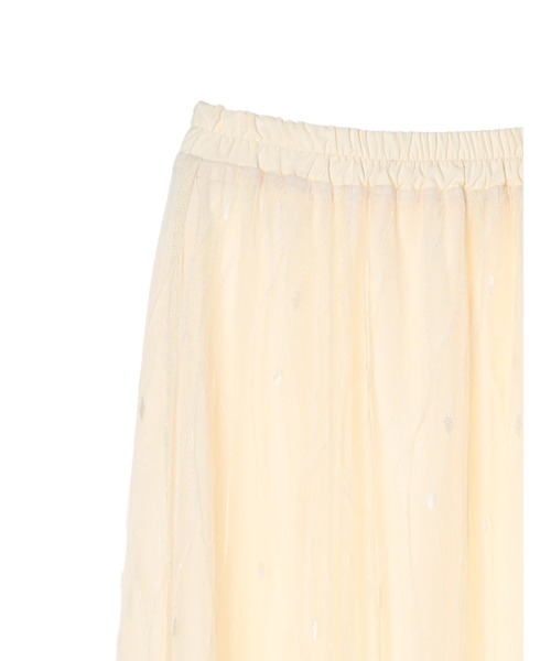 YECCA VECCA（イェッカヴェッカ）の「チュールマーメイドスカート（スカート・レディース・アイボリー/ブラック・FREE）」の7枚目の写真