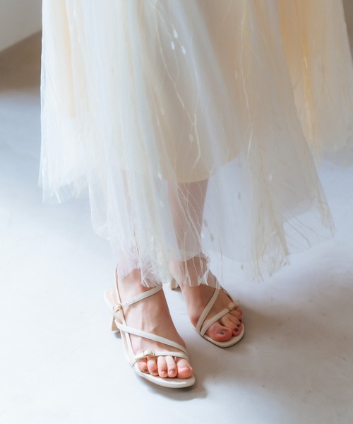 YECCA VECCA（イェッカヴェッカ）の「チュールマーメイドスカート（スカート・レディース・アイボリー/ブラック・FREE）」の22枚目の写真