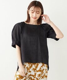 スロウ♥︎リネンパフスリーブブラウス スロウ♥︎リネンパフスリーブブラウス