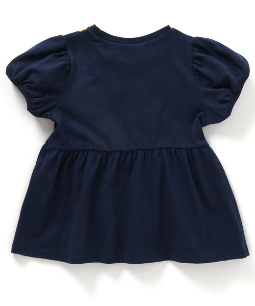 apres les cours（アプレレクール）の「ペプラムパフスリーブトップス（Tシャツ/カットソー・キッズ・ピンク/ネイビー/ドット/ブラック/サックスブルー・110/100/80/140/130/120/90）」の13枚目の写真