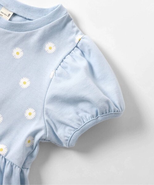 apres les cours（アプレレクール）の「ペプラムパフスリーブトップス（Tシャツ/カットソー・キッズ・ピンク/ネイビー/ドット/ブラック/サックスブルー・110/100/80/140/130/120/90）」の17枚目の写真