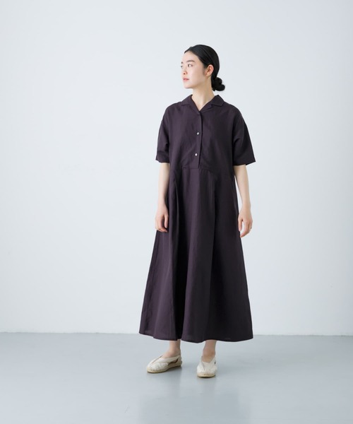 あずき  極美品 kagure かぐれ リヨセルリネン半袖ワンピース あずき 様専用 極美品 kagure かぐれ リヨセルリネン半袖