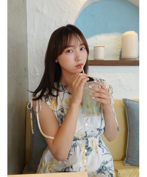 Her lip to(ハーリップトゥー)の「Full Of Love Long Dress(ワンピース・レディース・グリーン系/ラベンダー/ミント/イエロー系・M/S/XS)」の16枚目の写真