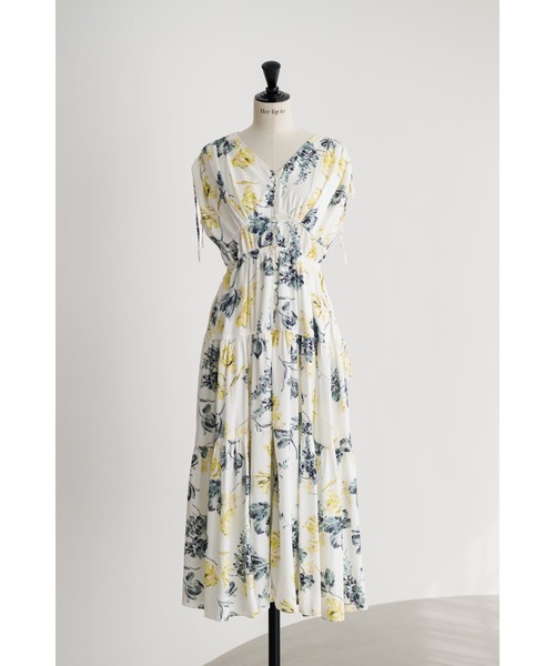 Her lip to(ハーリップトゥー)の「Full Of Love Long Dress(ワンピース・レディース・グリーン系/ラベンダー/ミント/イエロー系・M/S/XS)」の14枚目の写真
