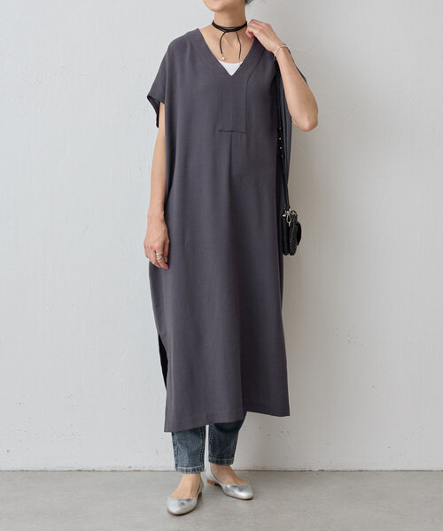 BEARDSLEY（ビアズリー）の「麻調カフタンワンピース（ワンピース