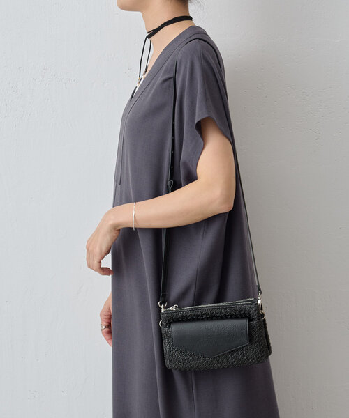 BEARDSLEY 麻調合繊カフタンワンピース サイズ１ ビアズリー BEARDSLEY 麻調合繊カフタンワンピース （black