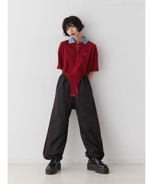 jouetie（ジュエティ）の「パイピングイージーパンツ（その他パンツ・レディース・ピンク/シルバー/オフホワイト/ブラック・MEDIUM）」の13枚目の写真