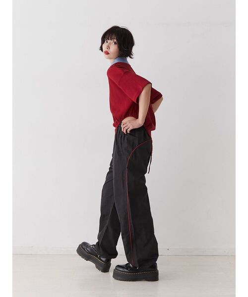 パイピングイージーパンツ jouetie パンツ パイピングイージーパンツ レディース