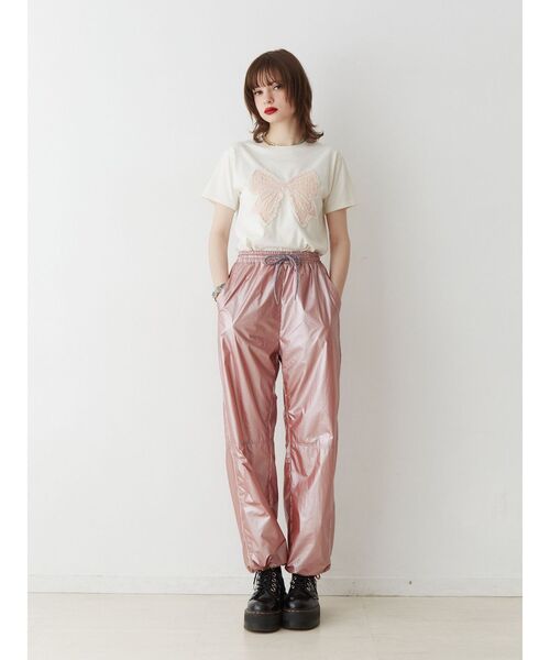 jouetie（ジュエティ）の「パイピングイージーパンツ（その他パンツ・レディース・ピンク/シルバー/オフホワイト/ブラック・MEDIUM）」の18枚目の写真