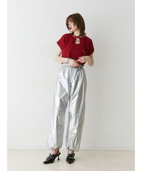 jouetie（ジュエティ）の「パイピングイージーパンツ（その他パンツ・レディース・ピンク/シルバー/オフホワイト/ブラック・MEDIUM）」の22枚目の写真