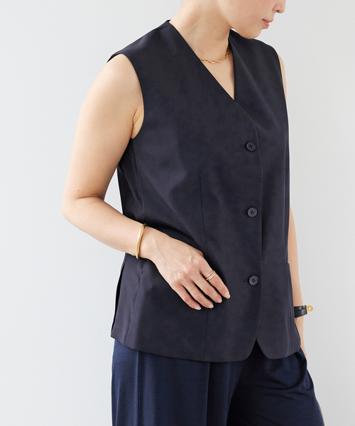 Deuxieme Classe(ドゥーズィエムクラス)の「【KALLMEYER/カルメイヤー】SUIT VEST(その他アウター・レディース・ネイビー・36)」の3枚目の写真