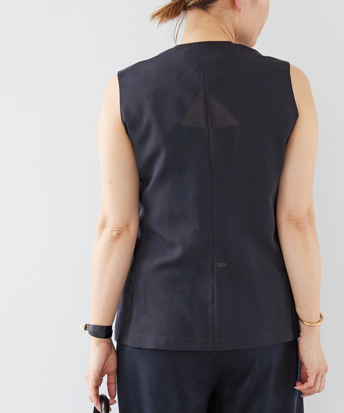 Deuxieme Classe(ドゥーズィエムクラス)の「【KALLMEYER/カルメイヤー】SUIT VEST(その他アウター・レディース・ネイビー・36)」の4枚目の写真