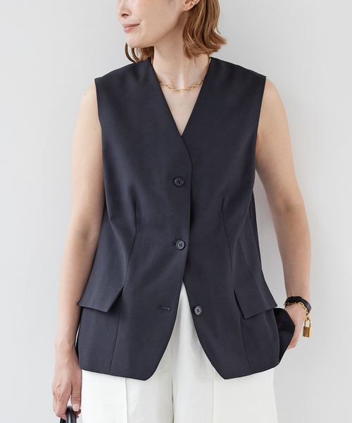 Deuxieme Classe(ドゥーズィエムクラス)の「【KALLMEYER/カルメイヤー】SUIT VEST(その他アウター・レディース・ネイビー・36)」の8枚目の写真