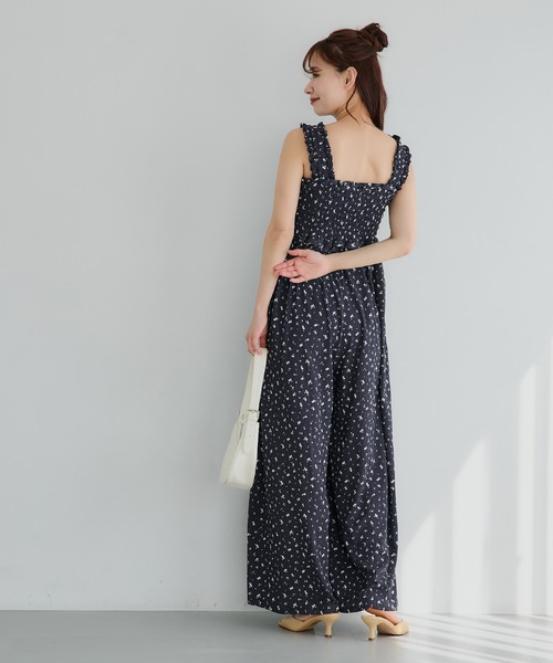 coca（coca）（コカ）の「シャーリングフリルオールインワン（つなぎ/オールインワン・レディース・A/ブラック/ネイビー/B・L/M）」の11枚目の写真