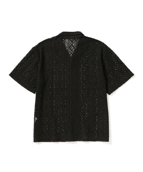 B:MING by BEAMS（ビーミングバイビームス）の「B:MING by BEAMS / レース オープンカラー シャツ（シャツ/ブラウス・メンズ・イエロー系その他5/ブラック・LARGE/MEDIUM/X-LARGE/SMALL）」の8枚目の写真