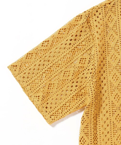 B:MING by BEAMS（ビーミングバイビームス）の「B:MING by BEAMS / レース オープンカラー シャツ（シャツ/ブラウス・メンズ・イエロー系その他5/ブラック・LARGE/MEDIUM/X-LARGE/SMALL）」の12枚目の写真