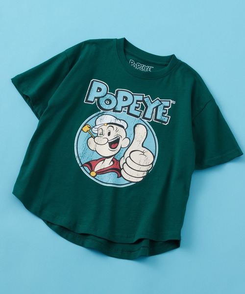 POPEYE Tシャツ（新品未使用）　ポパイ POPEYE tシャツ ポパイ オーバーサイズ半袖Tシャツ キッズ 子供