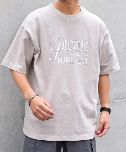 SHIPS any(シップス エニィ)の「SHIPS any: ADVENTUROUS MIND プリント デザイン Tシャツ◇(Tシャツ/カットソー・メンズ・ベージュ/ネイビー/ホワイト/ホワイト系その他・MEDIUM/LARGE)」の3枚目の写真