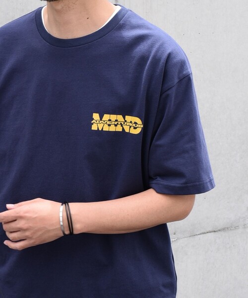 SHIPS any(シップス エニィ)の「SHIPS any: ADVENTUROUS MIND プリント デザイン Tシャツ◇(Tシャツ/カットソー・メンズ・ベージュ/ネイビー/ホワイト/ホワイト系その他・MEDIUM/LARGE)」の4枚目の写真