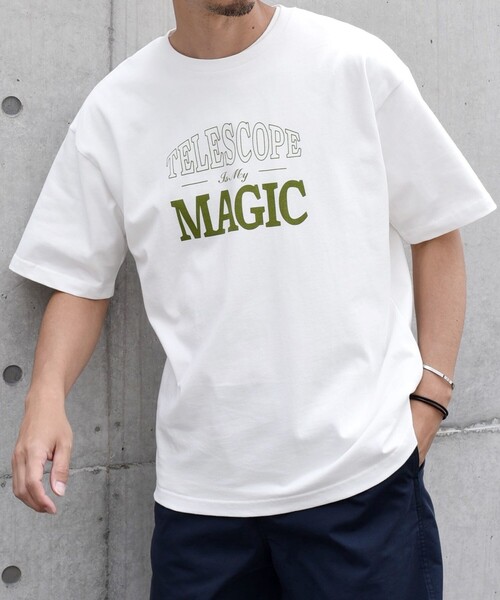 SHIPS any(シップス エニィ)の「SHIPS any: ADVENTUROUS MIND プリント デザイン Tシャツ◇(Tシャツ/カットソー・メンズ・ベージュ/ネイビー/ホワイト/ホワイト系その他・MEDIUM/LARGE)」の7枚目の写真