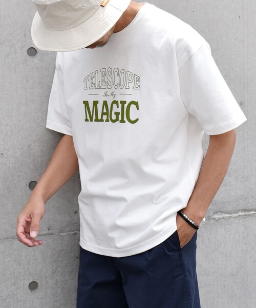 SHIPS any(シップス エニィ)の「SHIPS any: ADVENTUROUS MIND プリント デザイン Tシャツ◇(Tシャツ/カットソー・メンズ・ベージュ/ネイビー/ホワイト/ホワイト系その他・MEDIUM/LARGE)」の8枚目の写真