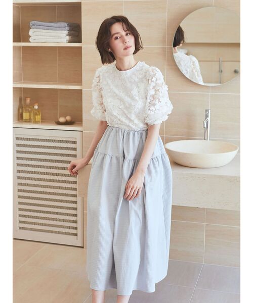 poppy あさぎーにょ リブパンツ パンツ 花柄 小花柄