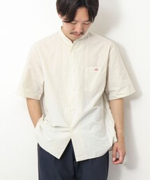 DANTON | 【DANTON/ダントン】SCL BAND COLLAR SHIRT S/S 半袖 バンドカラーシャツ(シャツ/ブラウス)