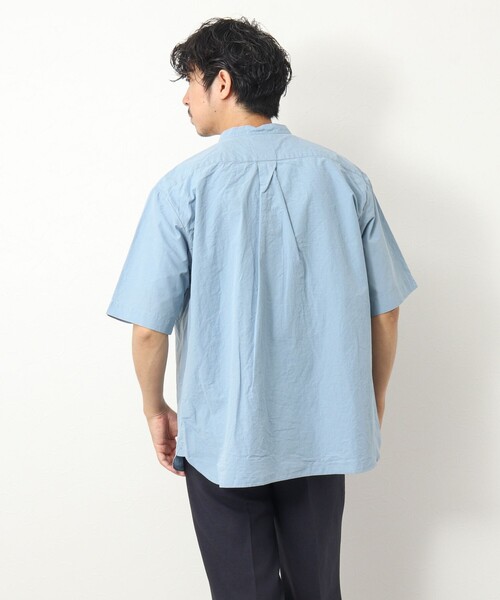 DANTON（ダントン）の「【DANTON/ダントン】SCL BAND COLLAR SHIRT S/S 半袖 バンドカラーシャツ（シャツ/ブラウス・メンズ・ブルー/オフホワイト/チャコールグレー・38/40/42/44）」の19枚目の写真