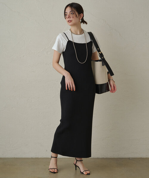 LOUNGEDRESS キャミワンピース LOUNGEDRESS（ラウンジドレス）の「【3サイズ展開】サテン