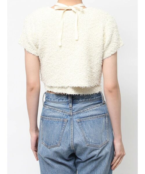 jouetie(ジュエティ)の「ハーフスリーブアンサンブルニット(アンサンブル・レディース・ブラック/オフホワイト/レッド・MEDIUM)」の17枚目の写真