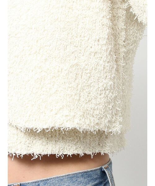 jouetie(ジュエティ)の「ハーフスリーブアンサンブルニット(アンサンブル・レディース・ブラック/オフホワイト/レッド・MEDIUM)」の14枚目の写真