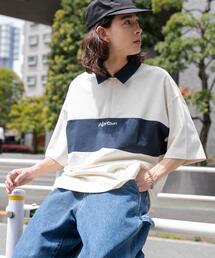 WEGO/ワンポイントカラーブロックプルオーバー