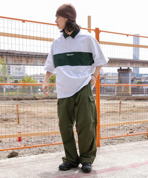 WEGO(ウィゴー)の「WEGO/ワンポイントカラーブロックプルオーバー(Tシャツ/カットソー・メンズ・オフホワイト/ライトグレー・MEDIUM/LARGE)」の9枚目の写真