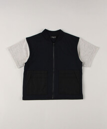 COMME CA ISM（コムサイズム）の「異素材 半袖ブルゾン（ブルゾン・キッズ）」