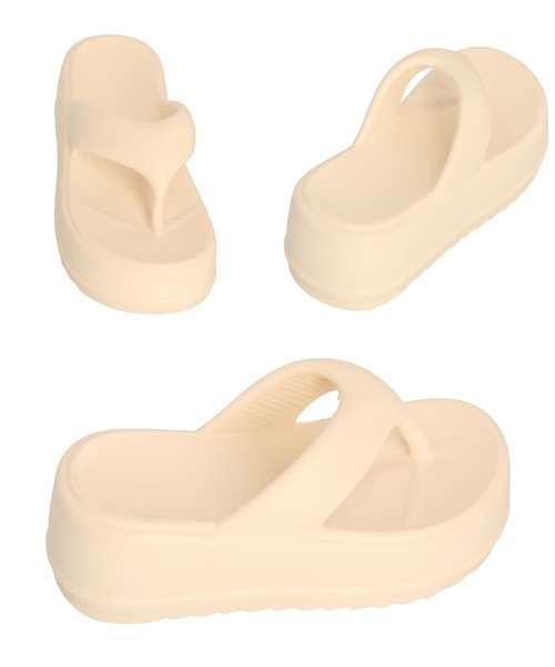 anap mimpi（アナップミンピ）の「厚底トングサンダル（サンダル・レディース・ブラック/アイボリー・M/L）」の11枚目の写真