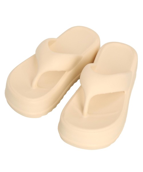 anap mimpi（アナップミンピ）の「厚底トングサンダル（サンダル・レディース・ブラック/アイボリー・M/L）」の10枚目の写真