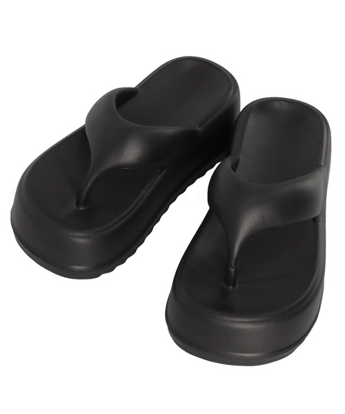 anap mimpi（アナップミンピ）の「厚底トングサンダル（サンダル・レディース・ブラック/アイボリー・M/L）」の9枚目の写真