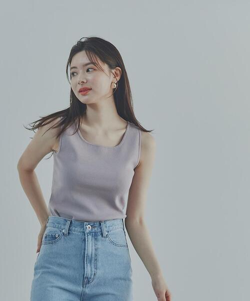 PROPORTION BODY DRESSING（プロポーションボディドレッシング）の「前後２ＷＡＹニットタンク / 1214270705（ニット/セーター・レディース・ブラウン/ホワイト系その他/グレー・FREE）」の20枚目の写真