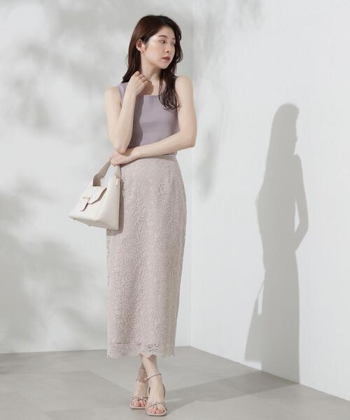 PROPORTION BODY DRESSING（プロポーションボディドレッシング）の「前後２ＷＡＹニットタンク / 1214270705（ニット/セーター・レディース・ブラウン/ホワイト系その他/グレー・FREE）」の6枚目の写真