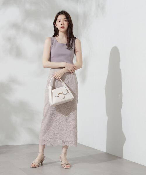 PROPORTION BODY DRESSING（プロポーションボディドレッシング）の「前後２ＷＡＹニットタンク / 1214270705（ニット/セーター・レディース・ブラウン/ホワイト系その他/グレー・FREE）」の7枚目の写真