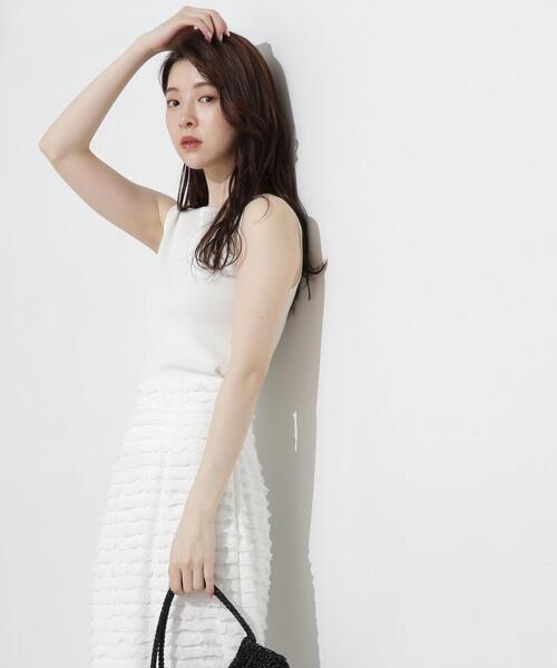 PROPORTION BODY DRESSING（プロポーションボディドレッシング）の「前後２ＷＡＹニットタンク / 1214270705（ニット/セーター・レディース・ブラウン/ホワイト系その他/グレー・FREE）」の17枚目の写真