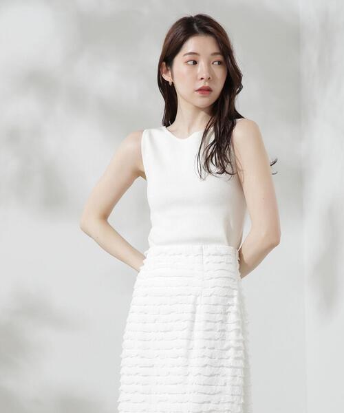 PROPORTION BODY DRESSING（プロポーションボディドレッシング）の「前後２ＷＡＹニットタンク / 1214270705（ニット/セーター・レディース・ブラウン/ホワイト系その他/グレー・FREE）」の18枚目の写真