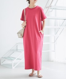 un dix cors（アンディコール）の「《リラクシーな着心地・二の腕カバー◎》レースアップカットワンピース（ワンピース）」