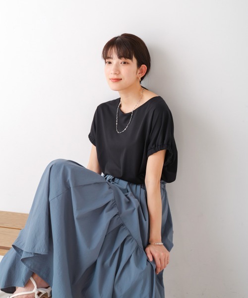 Bou Jeloud（ブージュルード）の「ナイロンワッシャースカート（スカート・レディース・オレンジ/ブラック/ライトブルー・FREE）」の15枚目の写真