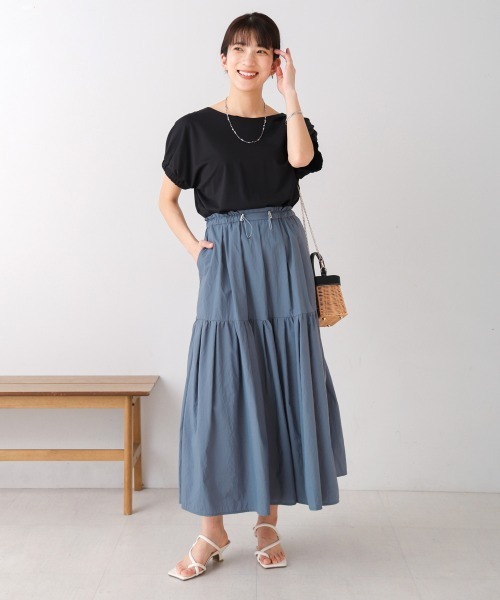 Bou Jeloud（ブージュルード）の「ナイロンワッシャースカート（スカート・レディース・オレンジ/ブラック/ライトブルー・FREE）」の16枚目の写真