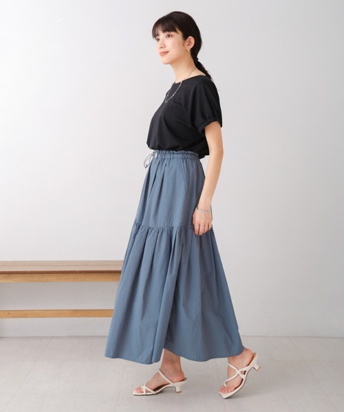 Bou Jeloud（ブージュルード）の「ナイロンワッシャースカート（スカート・レディース・オレンジ/ブラック/ライトブルー・FREE）」の18枚目の写真